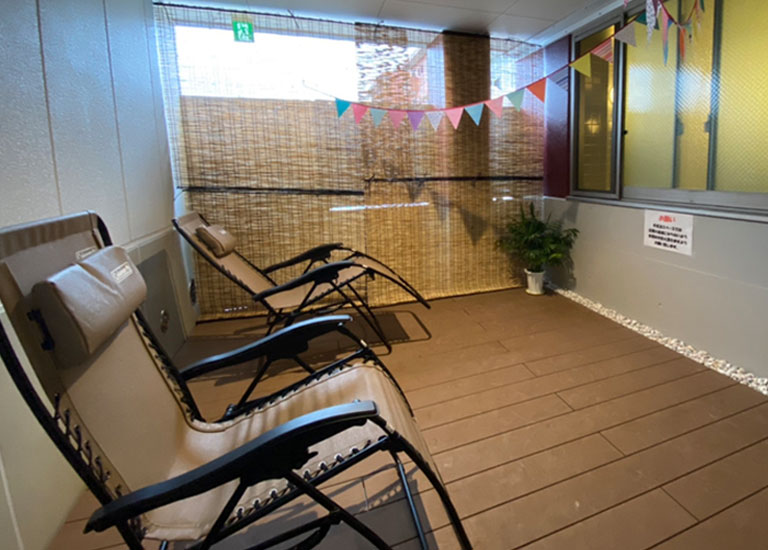 外気浴ルームの写真